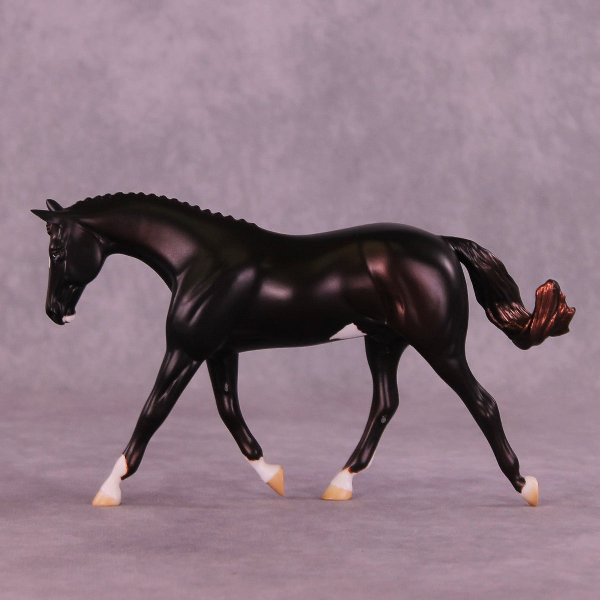 Red Velvet OOAK FCM Pebble Warmblood by Anna Rieck HS25