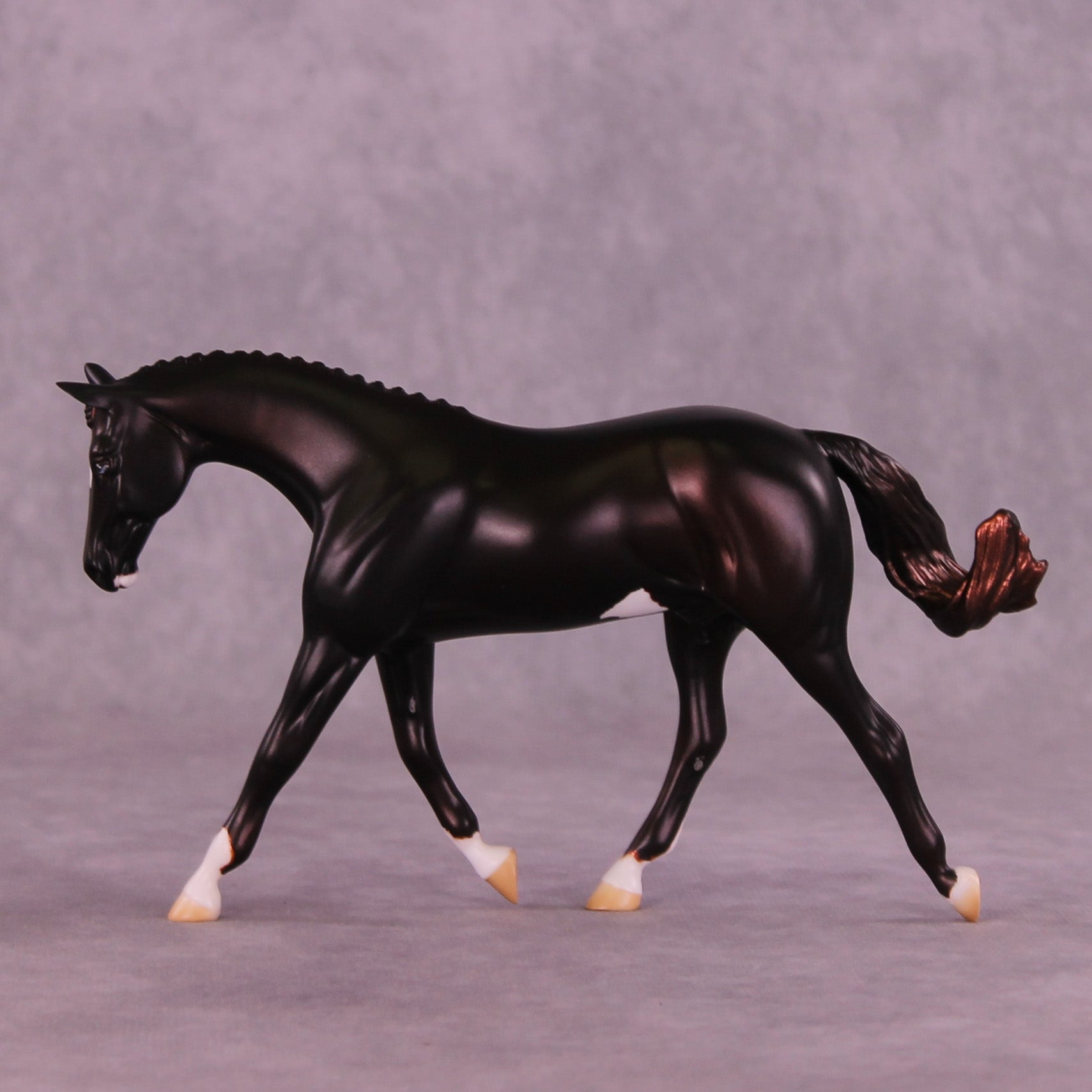 Red Velvet OOAK FCM Pebble Warmblood by Anna Rieck HS25