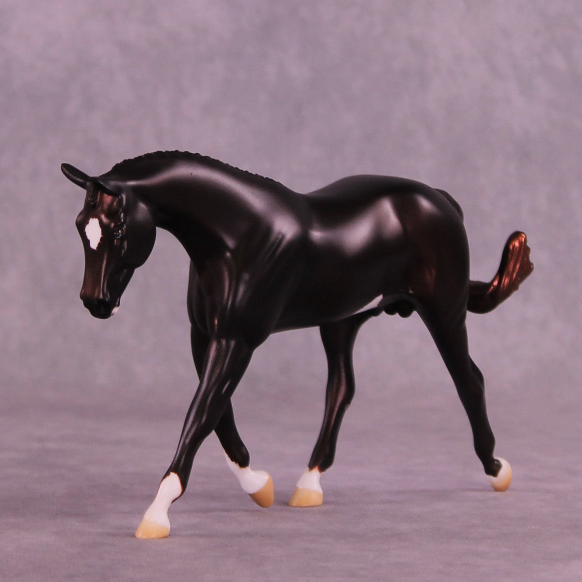 Red Velvet OOAK FCM Pebble Warmblood by Anna Rieck HS25