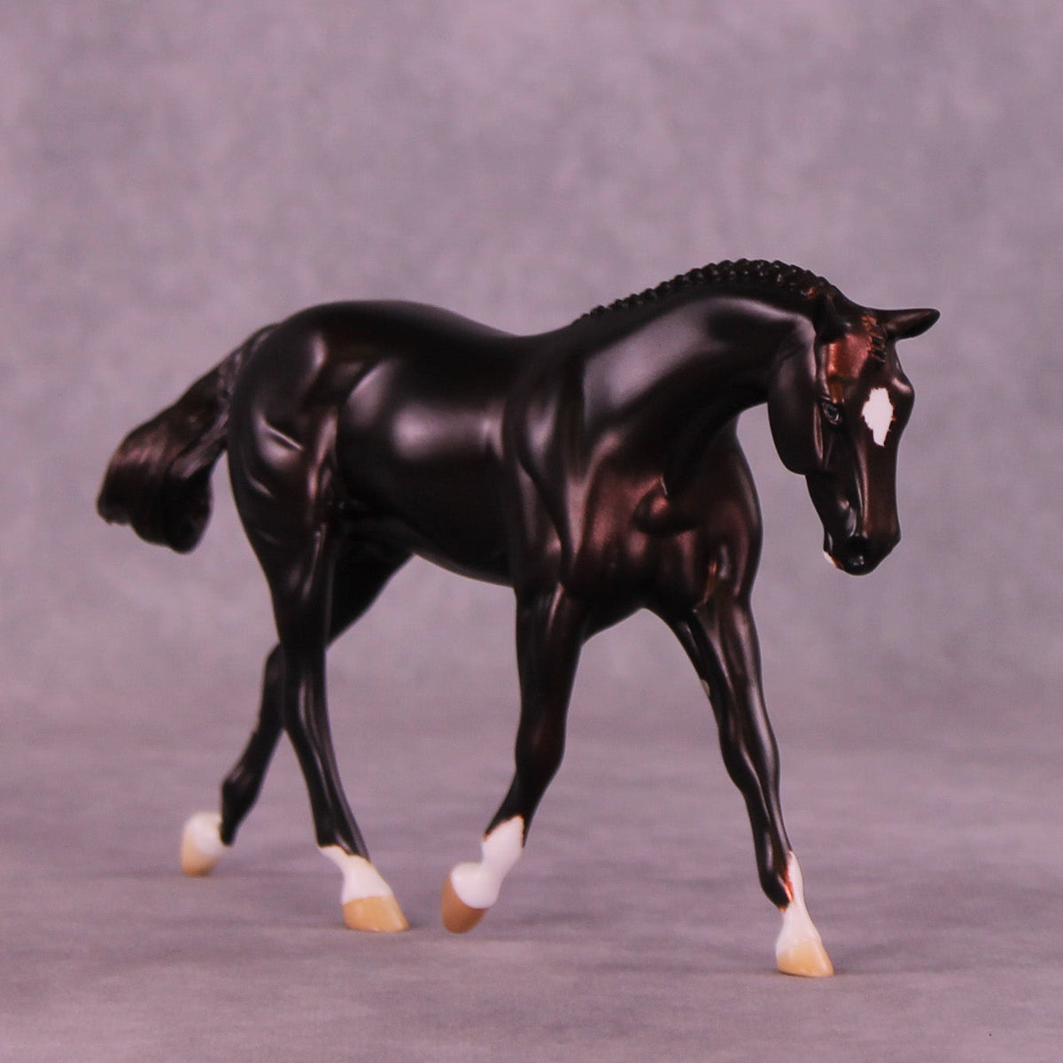 Red Velvet OOAK FCM Pebble Warmblood by Anna Rieck HS25
