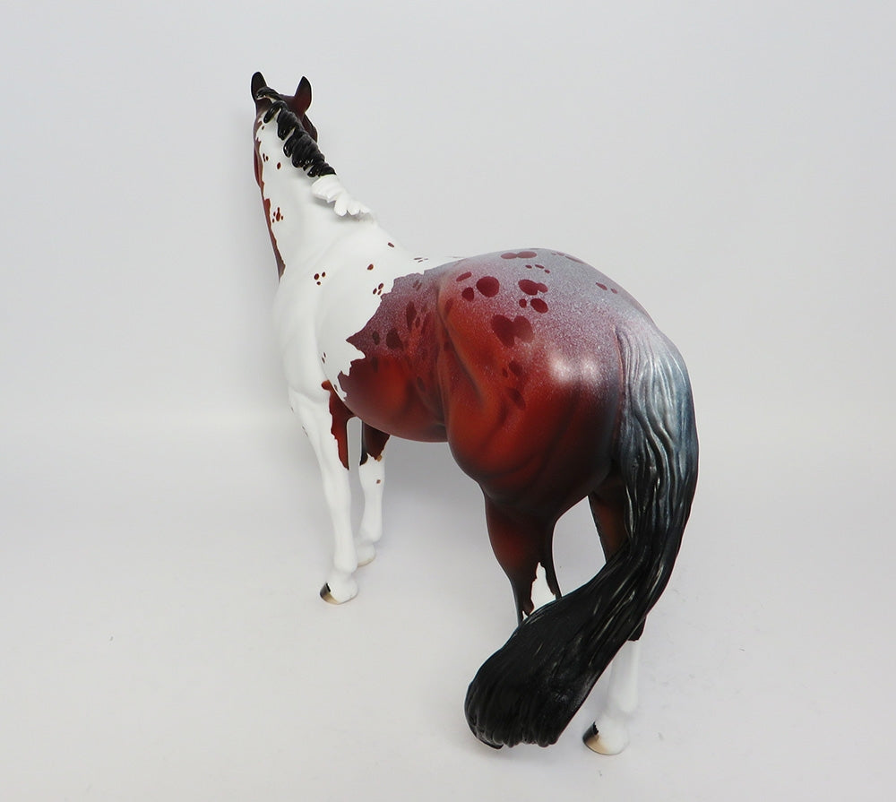 REDWOOD-LE-10 CUSTOM BAY PINTOLOOSA MODEL HORSE EQ 2017