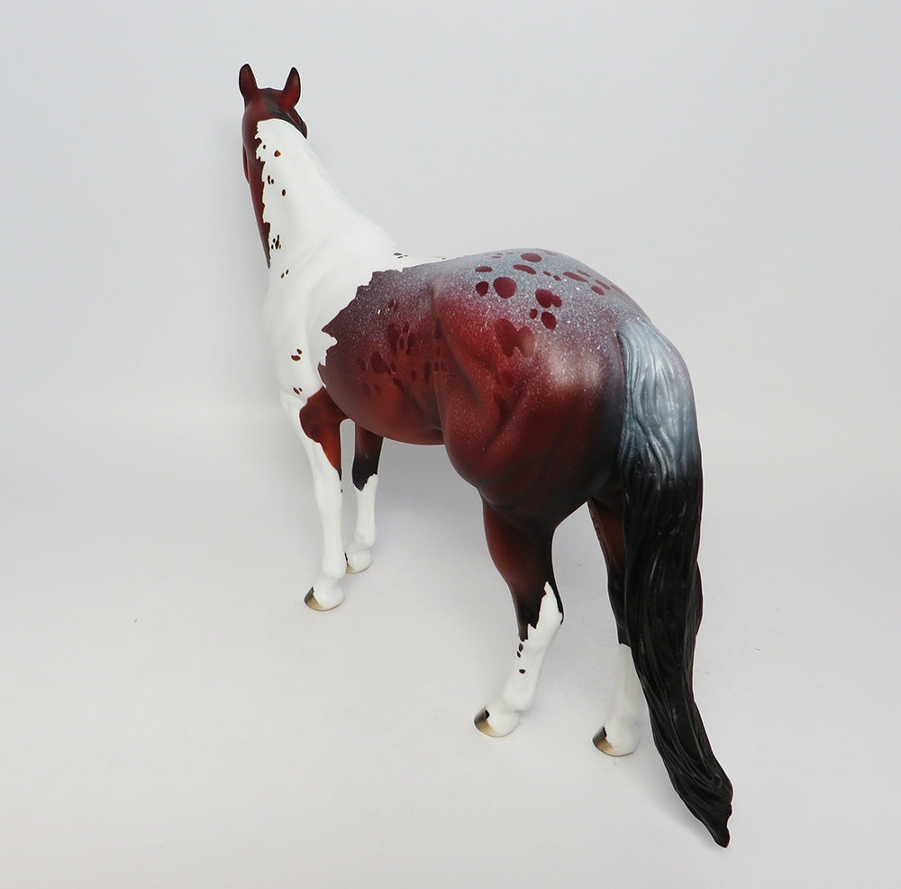 REDWOOD-LE-10 NON CUSTOM BAY PINTOLOOSA MODEL HORSE EQ 2017