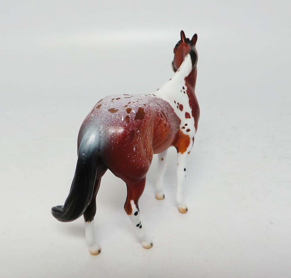 REDWOOD-LE-5 CUSTOM BAY PINTOLOOSA MODEL HORSE EQ 2017