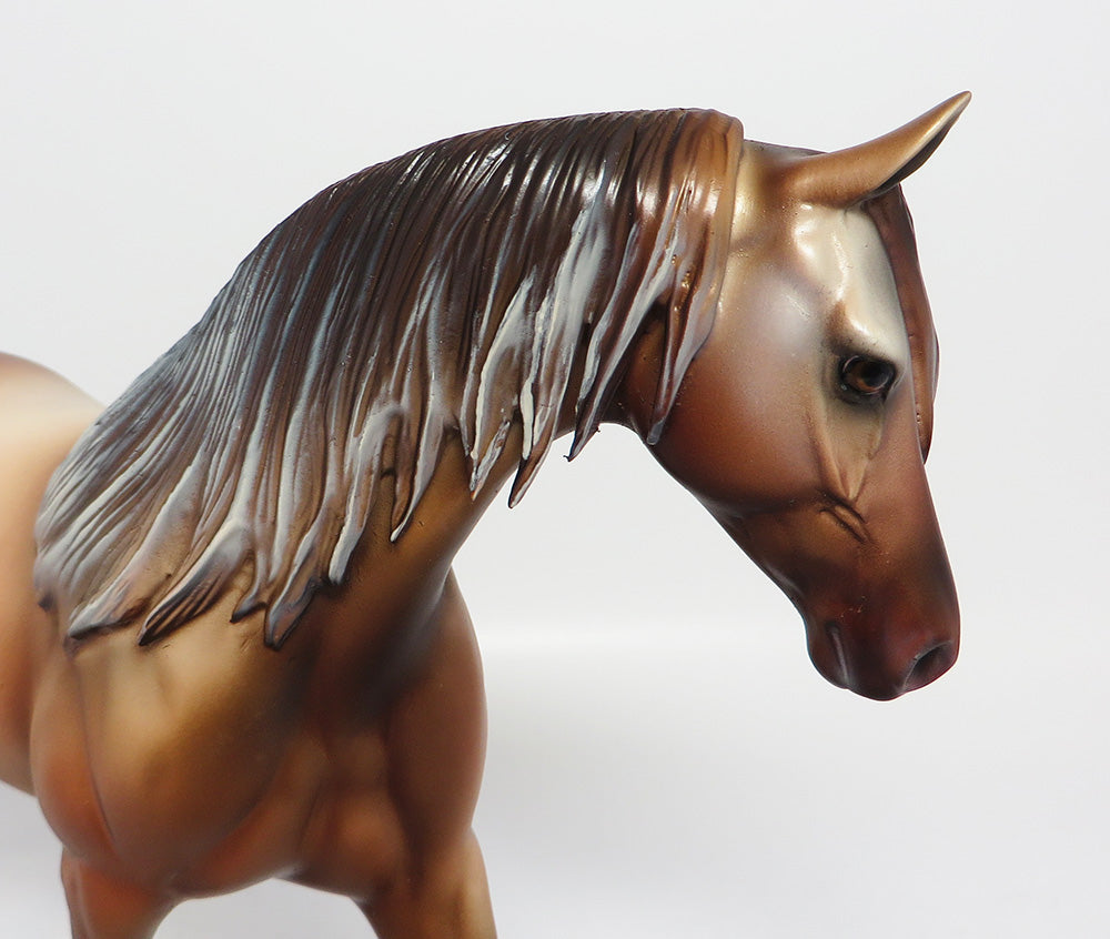 REGAN CHESTNUT PONY_OOAK CUSTOM TAIL AND MANE EQ 2017