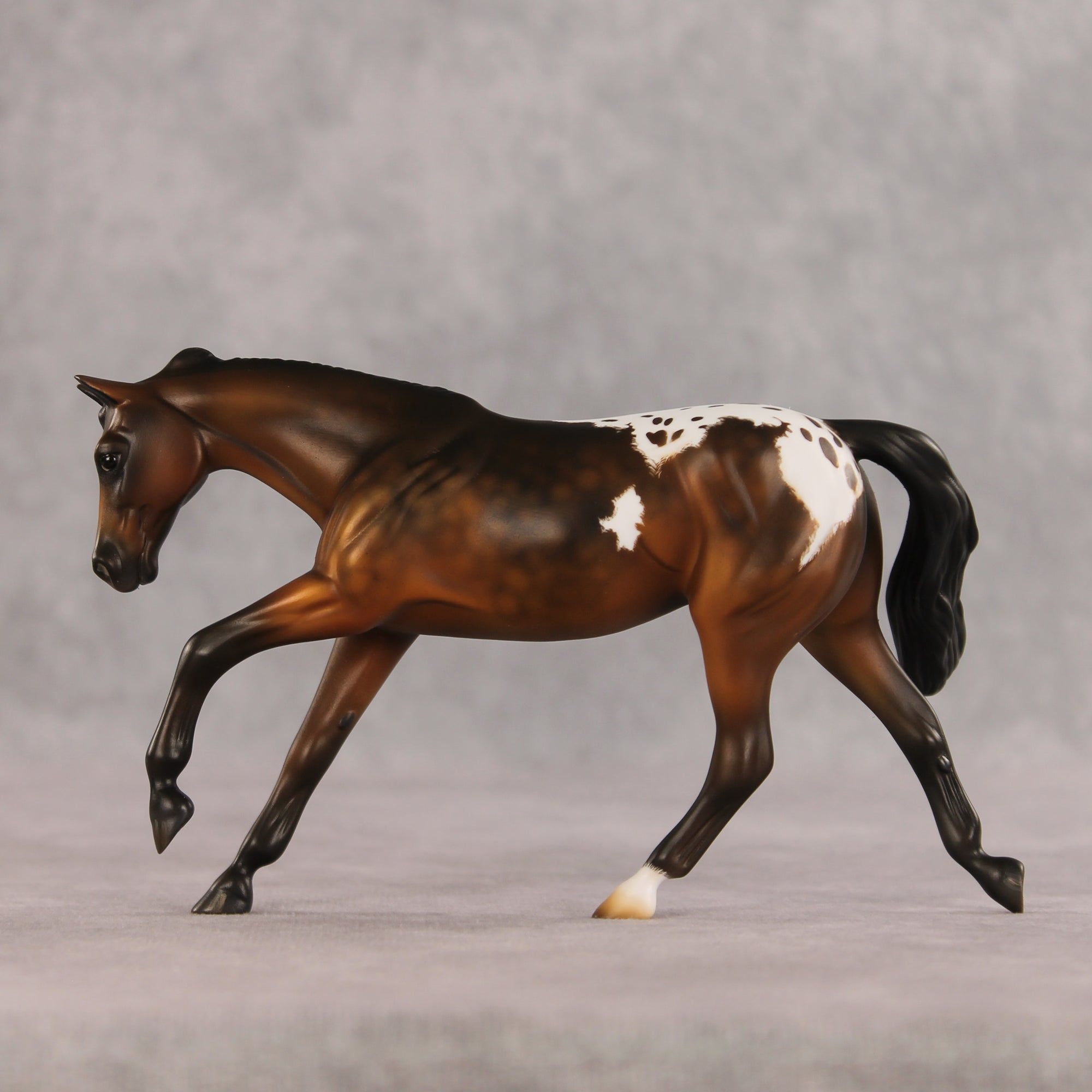 Revenge OOAK FCM Pebble Stock Horse by Kristen Cermele EQ26