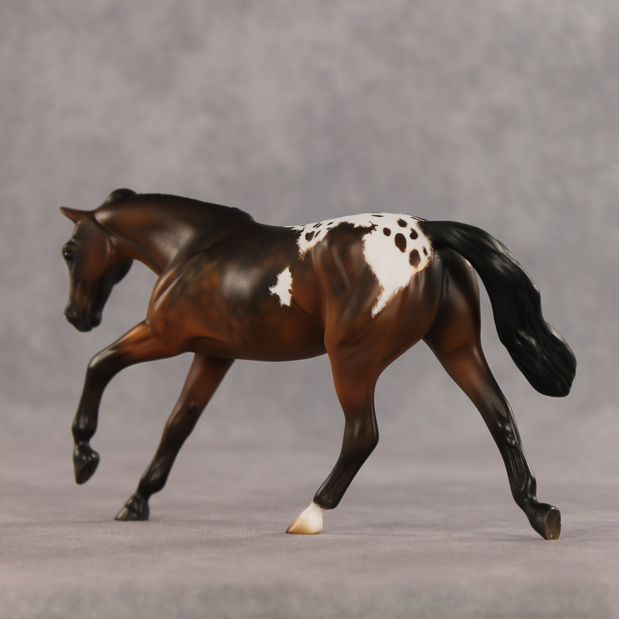 Revenge OOAK FCM Pebble Stock Horse by Kristen Cermele EQ26