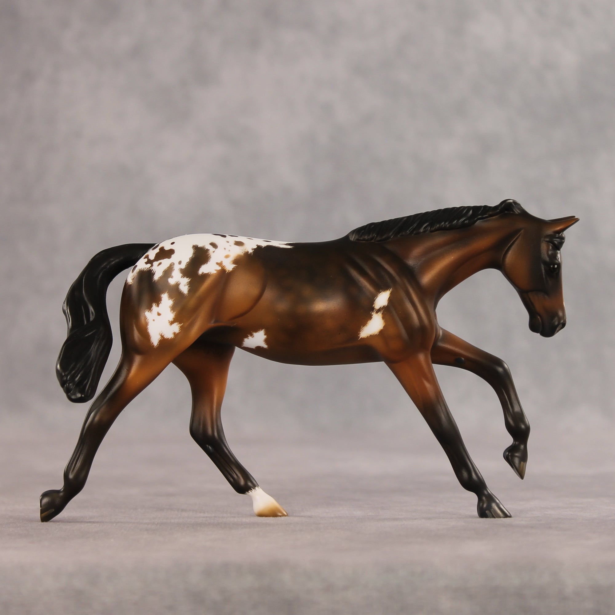 Revenge OOAK FCM Pebble Stock Horse by Kristen Cermele EQ26