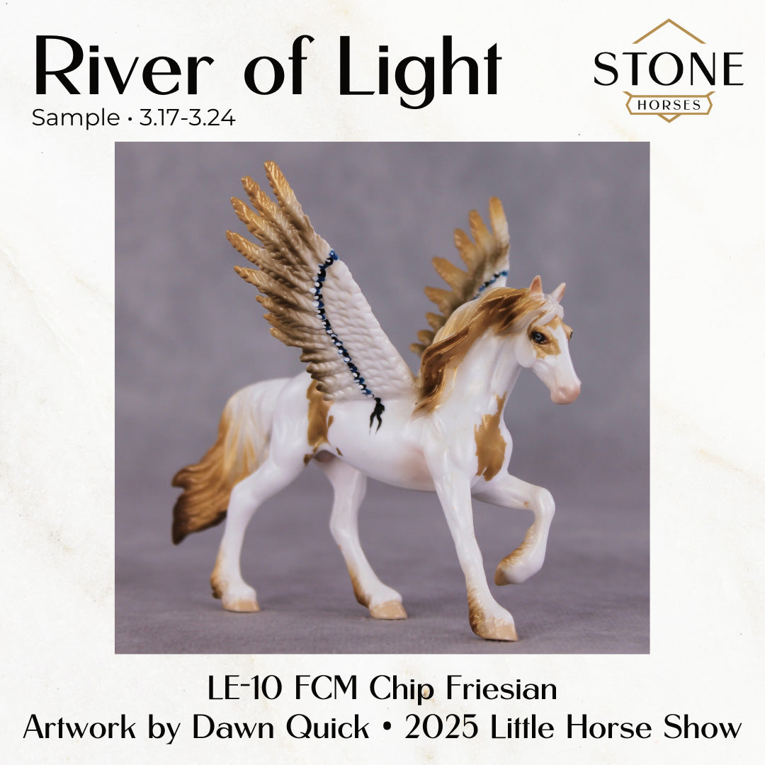 SAMPLE River Of Light LE-10 FCM Chip Friesian by Dawn Quick SS0326