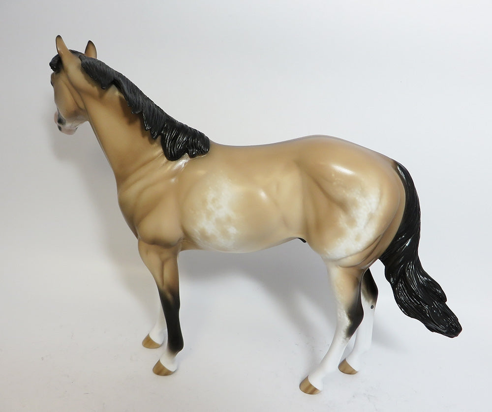 ROCKEM SOCKEM-OOAK CUSTOM BUCKSKIN SABINO ISH BY SHERYL LEISURE WHS 2017