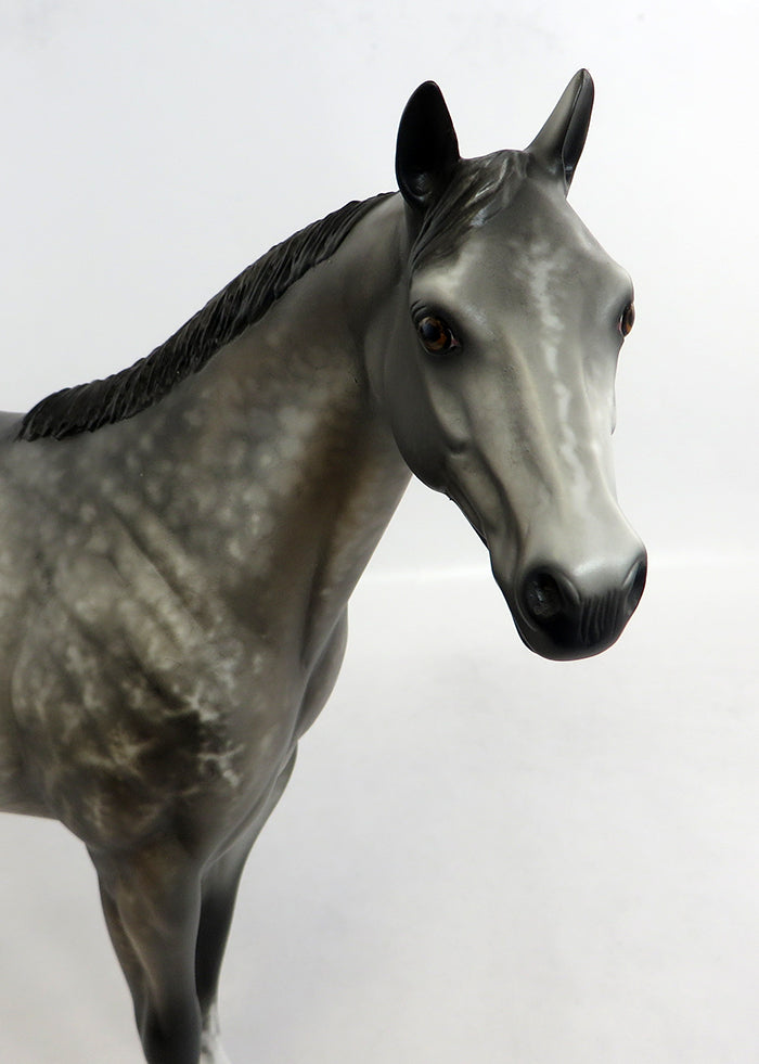 ROMO-OOAK STAR DAPPLE BANDED MANE ISH MODEL HORSE BY SHERYL LEISURE  2/5/17
