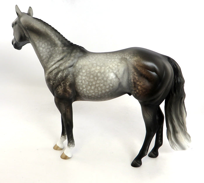 ROMO-OOAK STAR DAPPLE BANDED MANE ISH MODEL HORSE BY SHERYL LEISURE  2/5/17