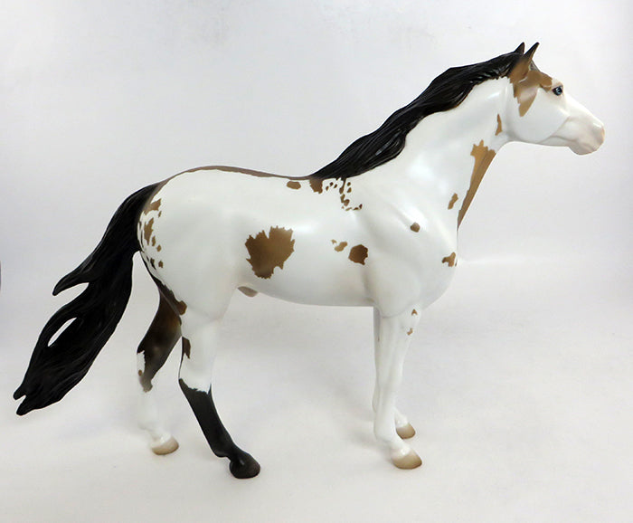 ROOK-OOAK NC BUCKSKIN PAINT SPANISH MUSTANG MODEL HORSE 2/5/17