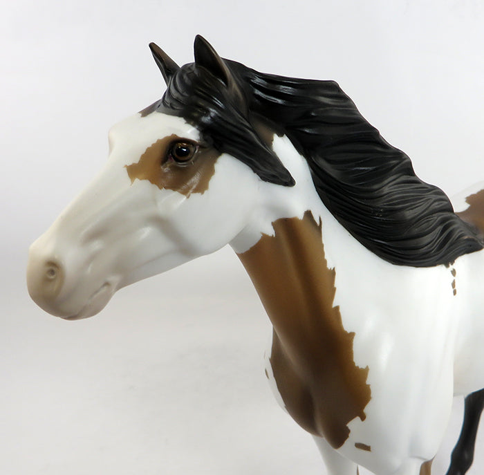 ROOK-OOAK NC BUCKSKIN PAINT SPANISH MUSTANG MODEL HORSE 2/5/17