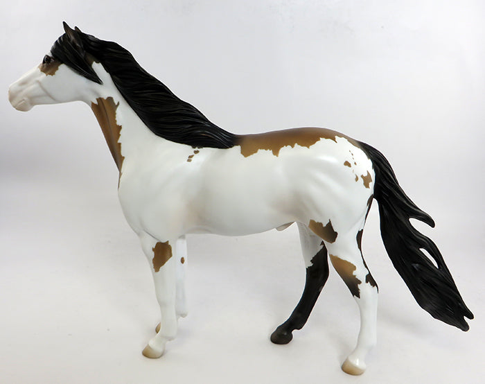 ROOK-OOAK NC BUCKSKIN PAINT SPANISH MUSTANG MODEL HORSE 2/5/17