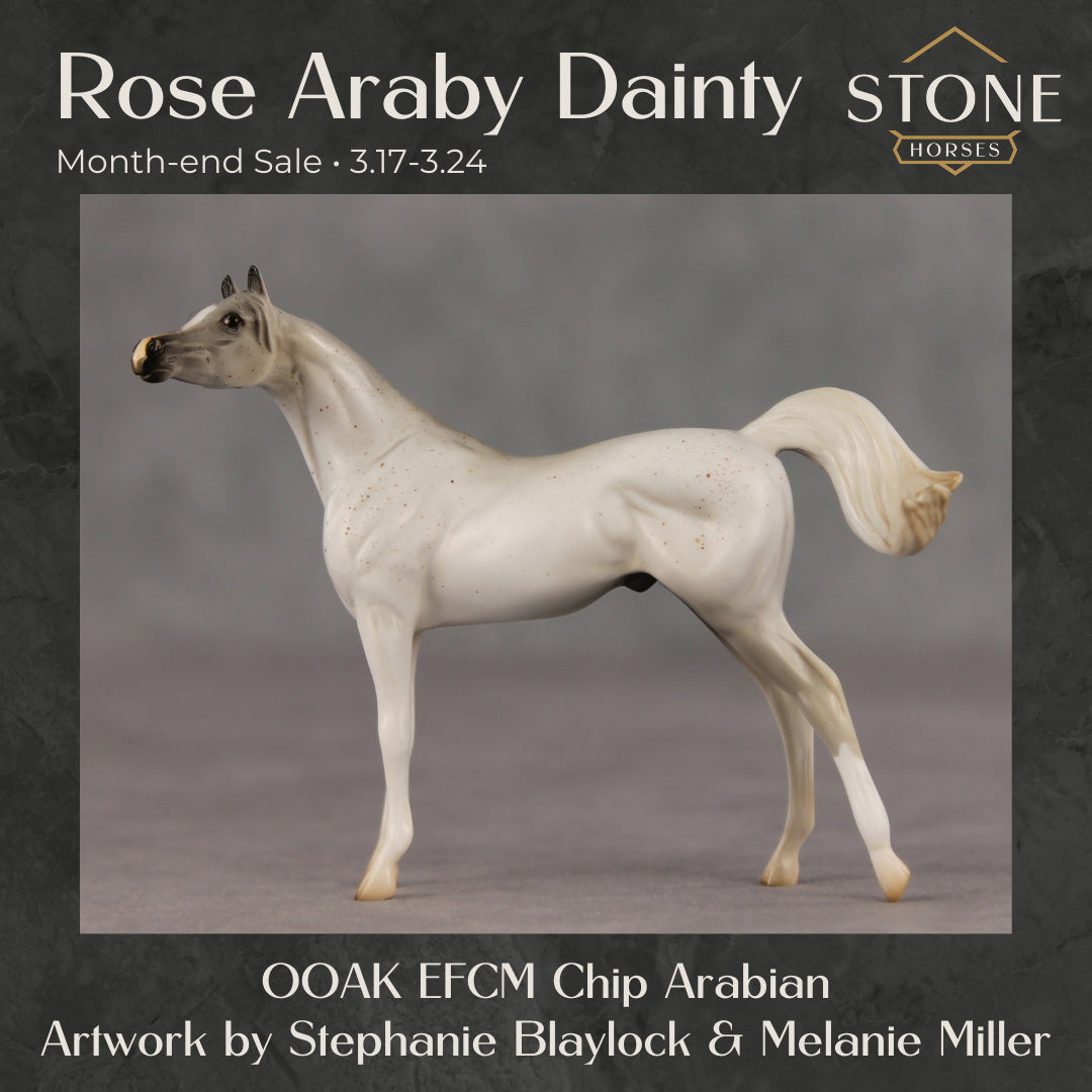 Rose Araby Dainty OOAK EFCM Chip Arabian by Stephanie Blaylock SS0326