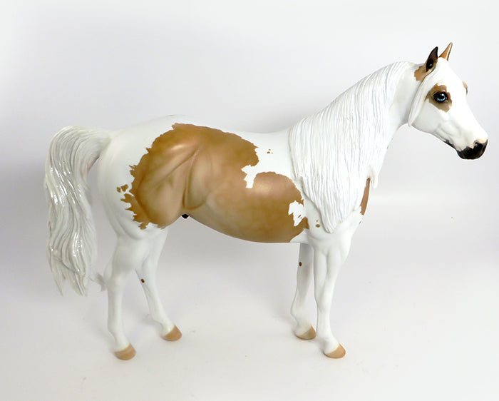 SANDERS-OOAK PALOMINO ISH MODEL HORSE 2/5
