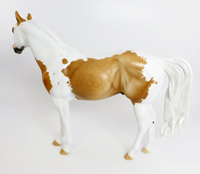 SANDERS-OOAK PALOMINO ISH MODEL HORSE 2/5