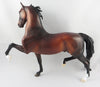 RANDY SAVAGE-OOAK DAPPLE BAY SADDLEBRED MODEL HORSE 9/8