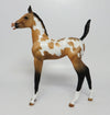 SCOTTS BLUFF-OOAK BUCKSKIN PINTO MODEL HORSE EQ 2017