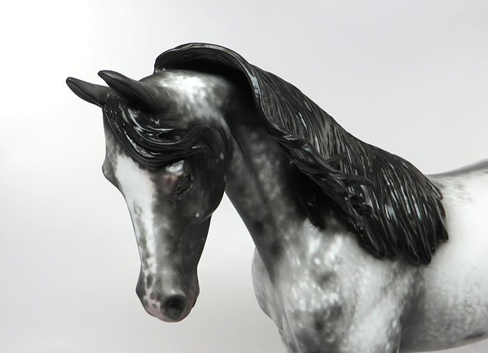 TALL, DARK AND HANDSOME-OOAK LOUD APPALOOSA MODEL HORSE 9/9