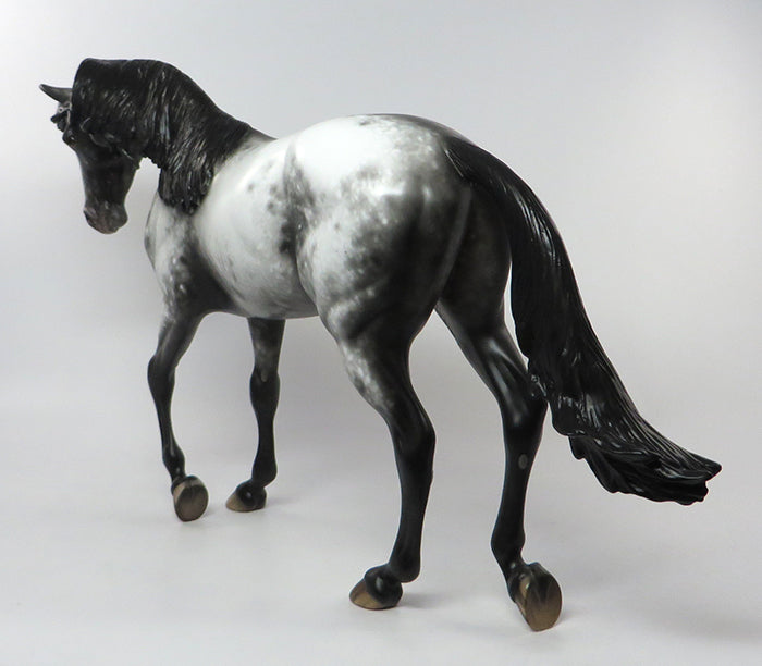 TALL, DARK AND HANDSOME-OOAK LOUD APPALOOSA MODEL HORSE 9/9