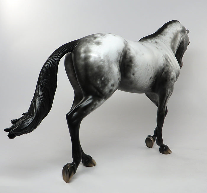 TALL, DARK AND HANDSOME-OOAK LOUD APPALOOSA MODEL HORSE 9/9
