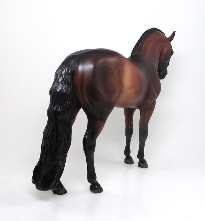 CORDELIA - OOAK DAPPLE BAY ANDALUSIAN MODEL HORSE by SHERYL LEISURE - 1/22