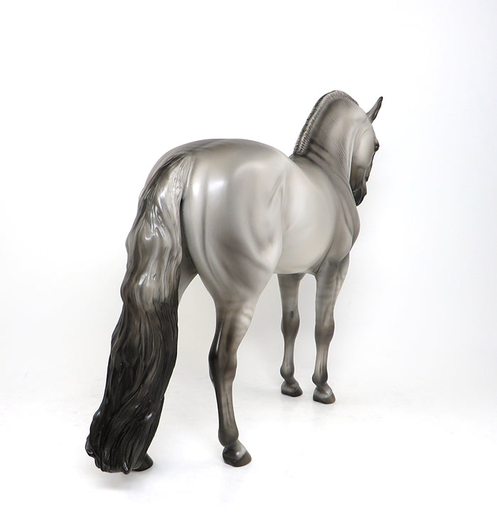 JONAS - OOAK SILVER DUN ANDALUSIAN MODEL HORSE by SHERYL LEISURE - 1/22