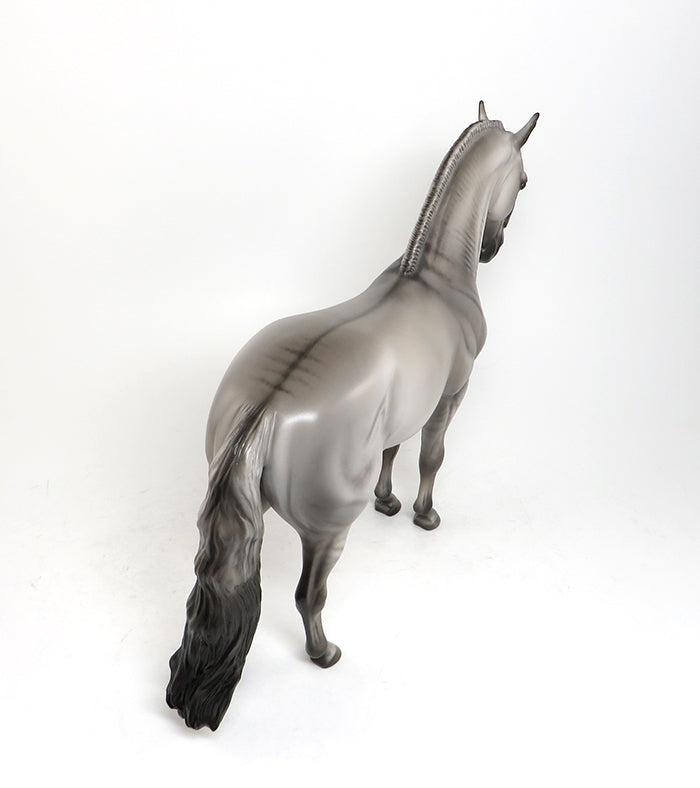 JONAS - OOAK SILVER DUN ANDALUSIAN MODEL HORSE by SHERYL LEISURE - 1/22