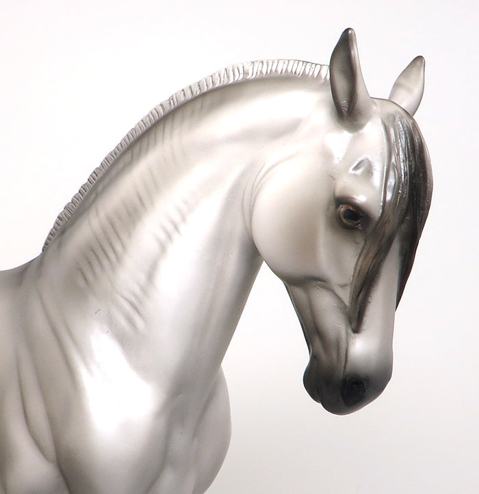 JONAS - OOAK SILVER DUN ANDALUSIAN MODEL HORSE by SHERYL LEISURE - 1/22
