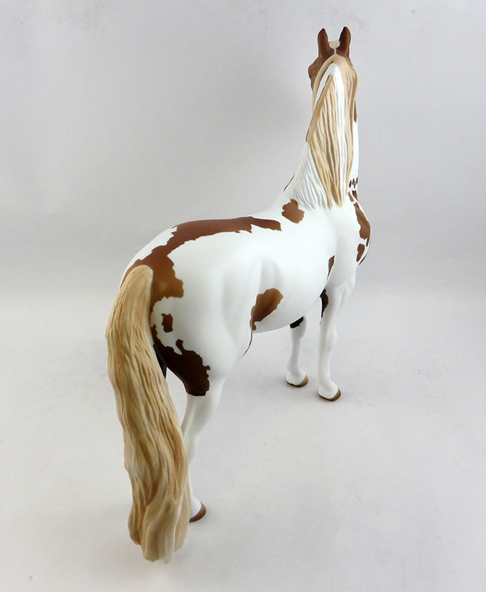 SIDELINE-OOAK CHESTNUT PAINT MORGAN MODEL HORSE 2/5