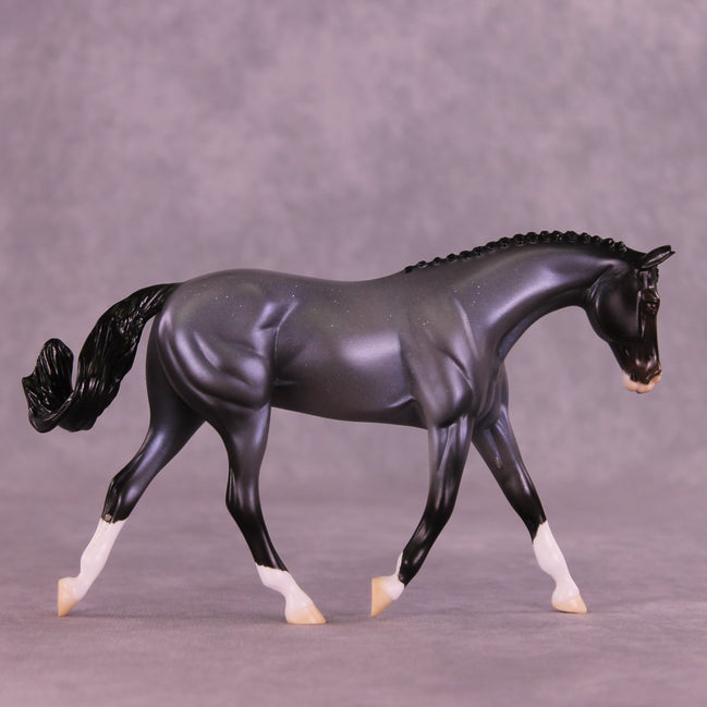 Silent Snowfall OOAK FCM Pebble Warmblood by Ellen Robbins HS25