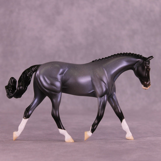 Silent Snowfall OOAK FCM Pebble Warmblood by Ellen Robbins HS25