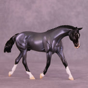 Silent Snowfall OOAK FCM Pebble Warmblood by Ellen Robbins HS25