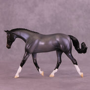 Silent Snowfall OOAK FCM Pebble Warmblood by Ellen Robbins HS25