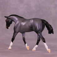 Silent Snowfall OOAK FCM Pebble Warmblood by Ellen Robbins HS25