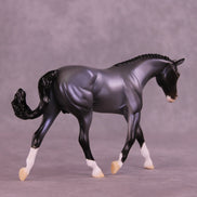Silent Snowfall OOAK FCM Pebble Warmblood by Ellen Robbins HS25