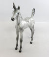 SILVER DAPPLE FOAL UNICORN DECORATOR MODEL HORSE BY DQ 2/5
