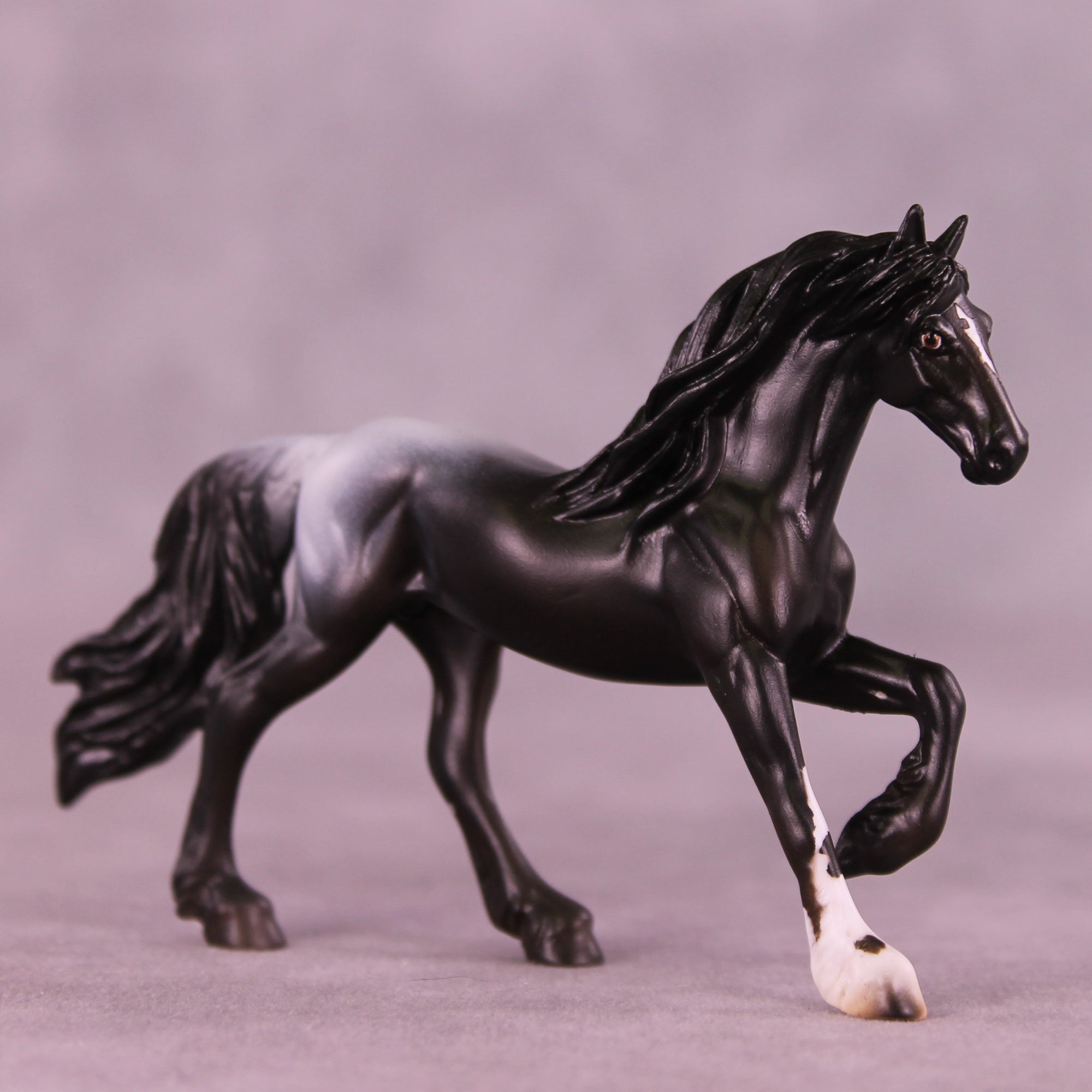 Snow Sprinkle OOAK Chip Friesian by Anna Rieck HS25
