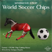 Tunisia OOAK Chip Cutting Horse by Enrique Duarte SCD26