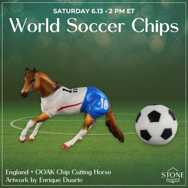England OOAK Chip Cutting Horse by Enrique Duarte SCD26