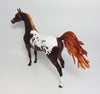 SALUTER-OOAK CUSTOM LIVER CHESTNUT APPALOOSA ARABIAN MODEL HORSE WHS 2017