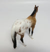 SPAM~OOAK BAY APPALOOSA CHIP MODEL HORSE BY SHERYL LEISURE EQ 2017