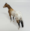 SPAM~OOAK BAY APPALOOSA CHIP MODEL HORSE BY SHERYL LEISURE EQ 2017