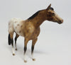 SPAM~OOAK BAY APPALOOSA CHIP MODEL HORSE BY SHERYL LEISURE EQ 2017