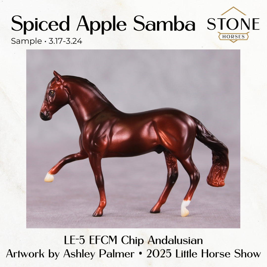SAMPLE Spiced Apple Samba LE-5 EFCM Chip Andalusian by Ashley Palmer SS0326