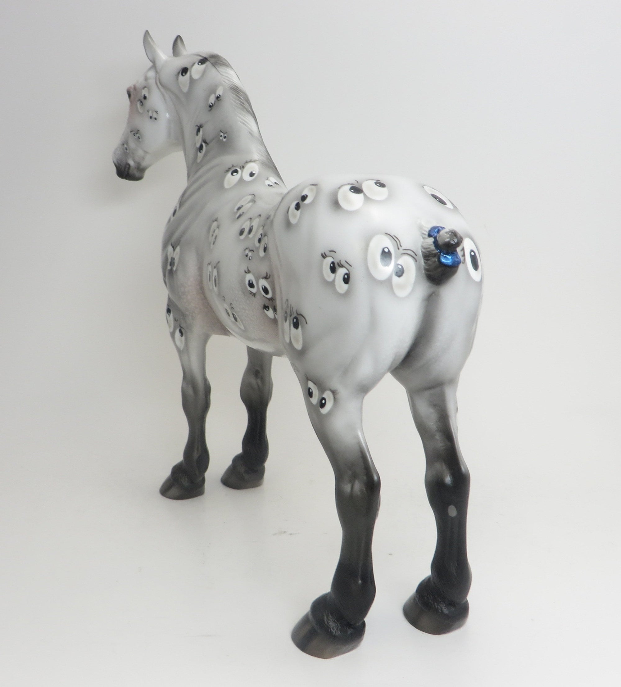 SPOOKALOOSA - OOAK Appaloosa Standing Drafter Model Horse - 9/4