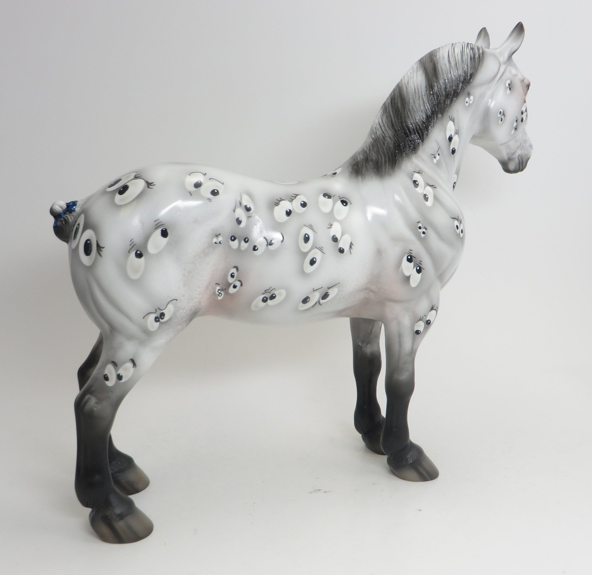 SPOOKALOOSA - OOAK Appaloosa Standing Drafter Model Horse - 9/4