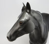 STEEL-OOAK DAPPLE BLACK PAINT ISH MODEL HORSE 8/4