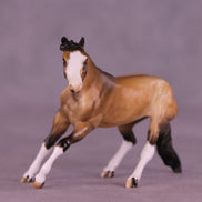 Stockings OOAK Chip Cutting Horse by Julie Keim HS25